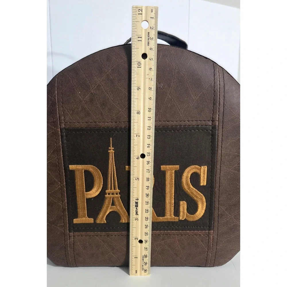 Vintage‎ Style Storage Box Luggage Hat Box Travel Decorative Retro Case PARIS